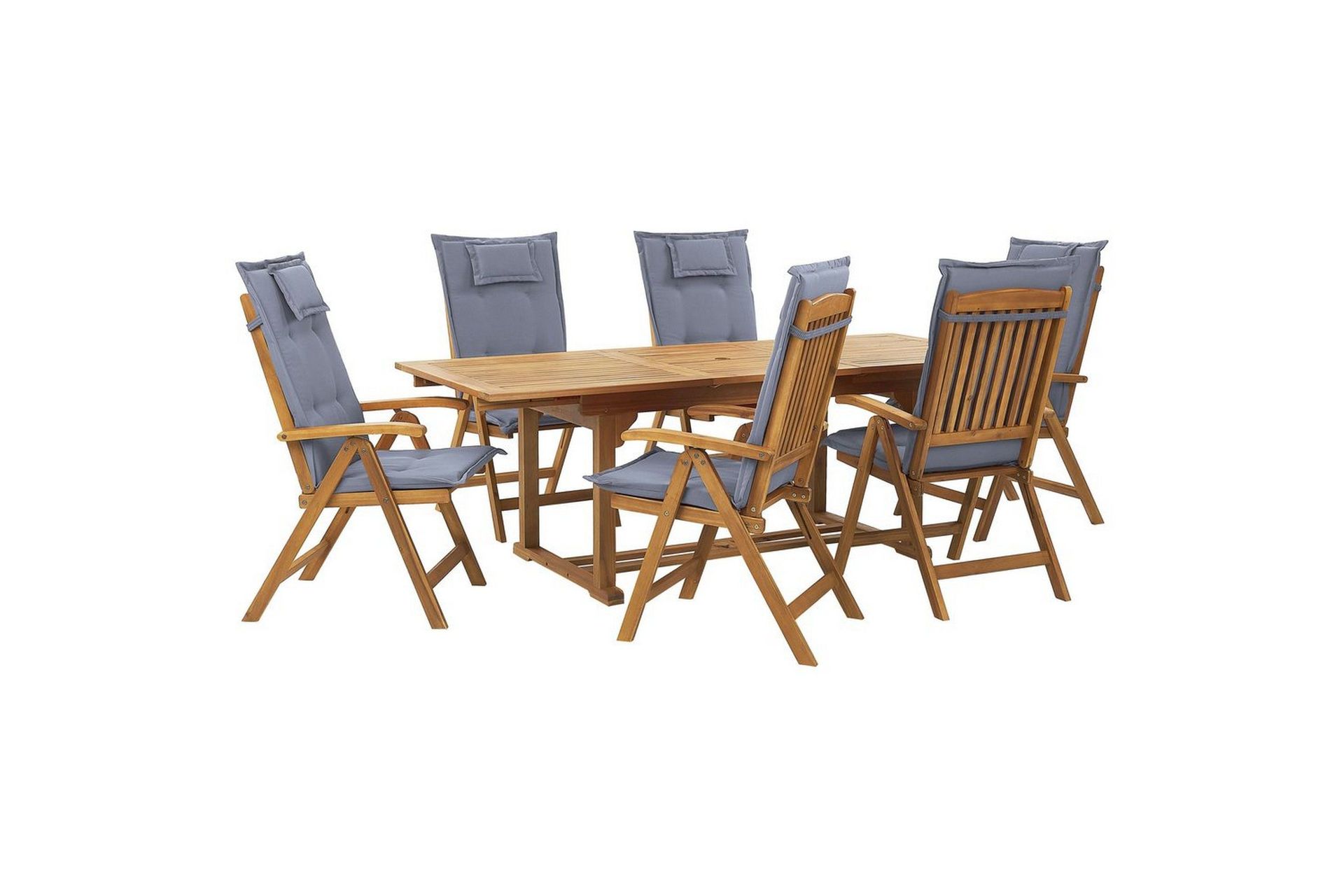 Matsalsset Beliani Java Nej Light wood -