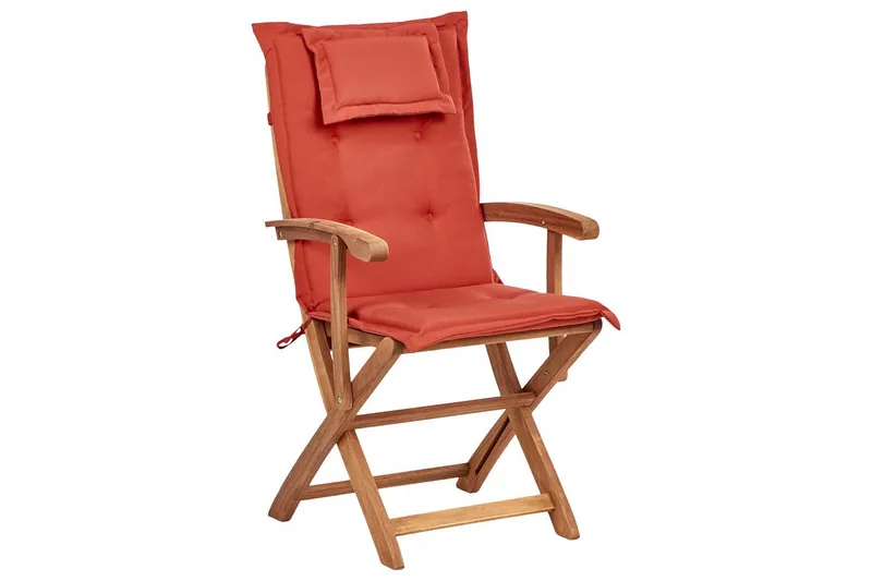 Matsalsset Beliani Maui II Flerfärgad/beige/blå/ljus trä, 8-Sits Light wood||Red - Hagemøbler - Hagegruppe - Spisegrupper hage
