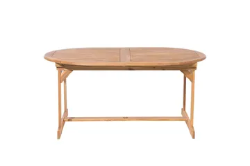 Matsalsset Beliani Maui med parasoll 8-sits Ljus trä/beige Light wood||Beige - Hagemøbler - Hagegruppe - Spisegrupper hage