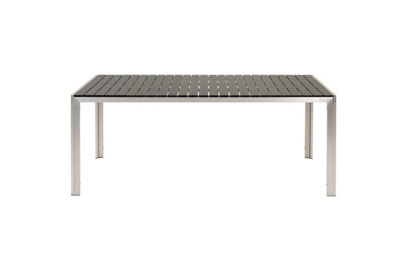 Matsalsset Beliani Nardo Ljus trä/svart Black||Silver - Hagemøbler - Hagegruppe - Spisegrupper hage