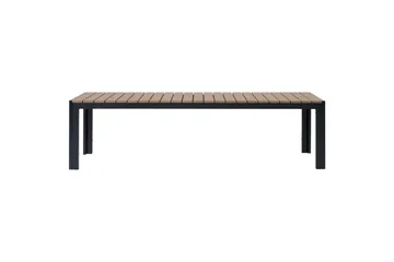 Matsalsset Beliani Nardo Ljus trä/svart Light wood||Black - Hagemøbler - Hagegruppe - Spisegrupper hage