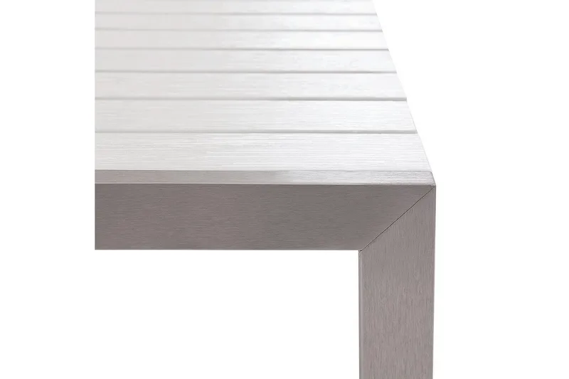 Matsalsset Beliani Nardo Ljus trä/svart White||Silver - Hagemøbler - Hagegruppe - Spisegrupper hage