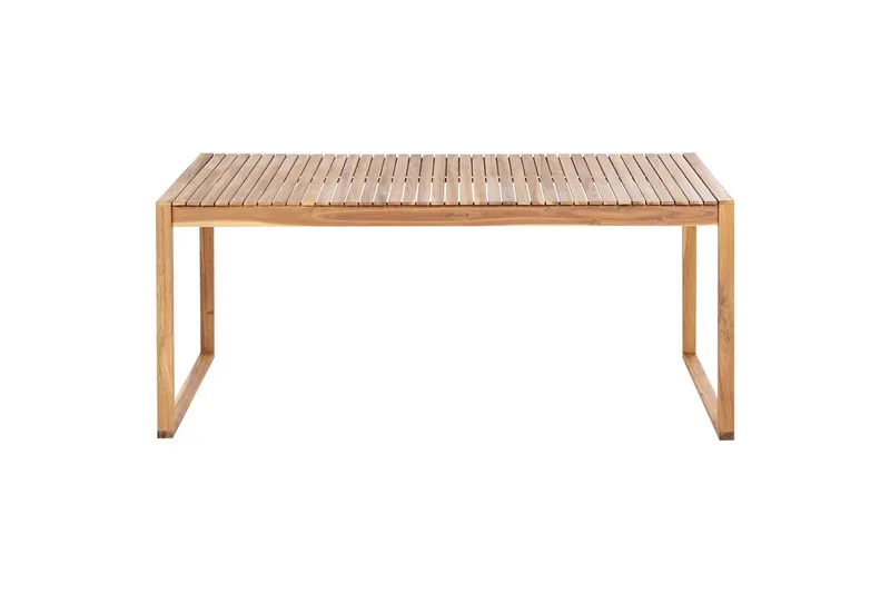Matsalsset Beliani Sassari II med vagn 8-Sits Light wood - Hagemøbler - Hagegruppe - Spisegrupper hage