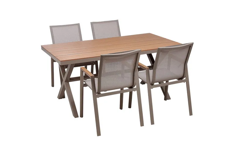 Matsalsset Beliani Tiano Taupe, undefined