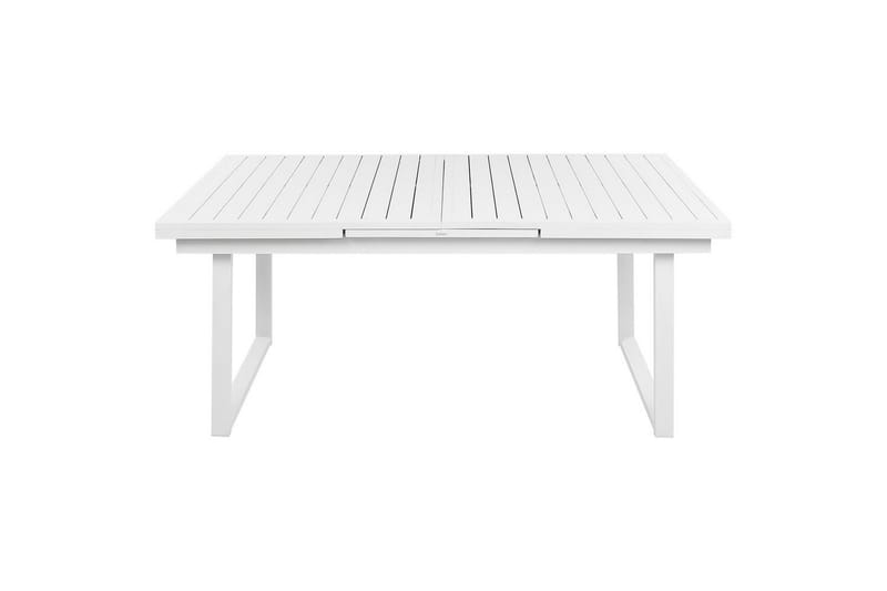 Matsalsset Beliani Valcanetto/Taviano Svart/grått/ljust trä, 6-Sits White||Grey||Light wood - Hagemøbler - Hagegruppe - Spisegrupper hage