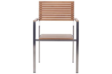 Matsalsset Beliani Viareggio Light wood - Hagemøbler - Hagegruppe - Spisegrupper hage