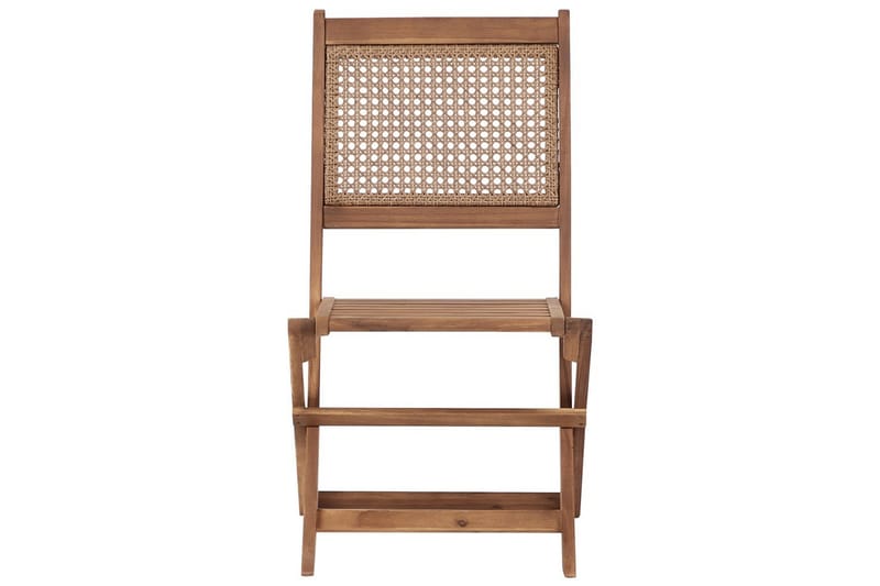 Matsalsset Beliani Paraggi 4-Sits Light wood - Hagemøbler - Hagegruppe - Spisegrupper hage