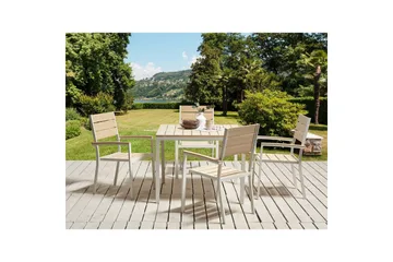 Matsalsset Beliani Prato Beige - Hagemøbler - Hagegruppe - Spisegrupper hage