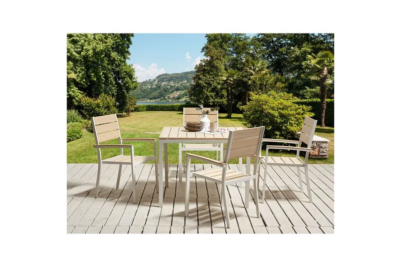 Matsalsset Beliani Prato Beige - Hagemøbler - Hagegruppe - Spisegrupper hage