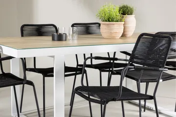 Merlo Dining Table White - Hagemøbler - Hagegruppe - Spisegrupper hage