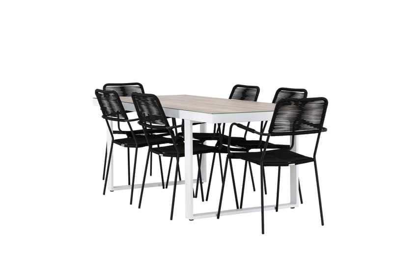 Merlo Dining Table White - Hagemøbler - Hagegruppe - Spisegrupper hage