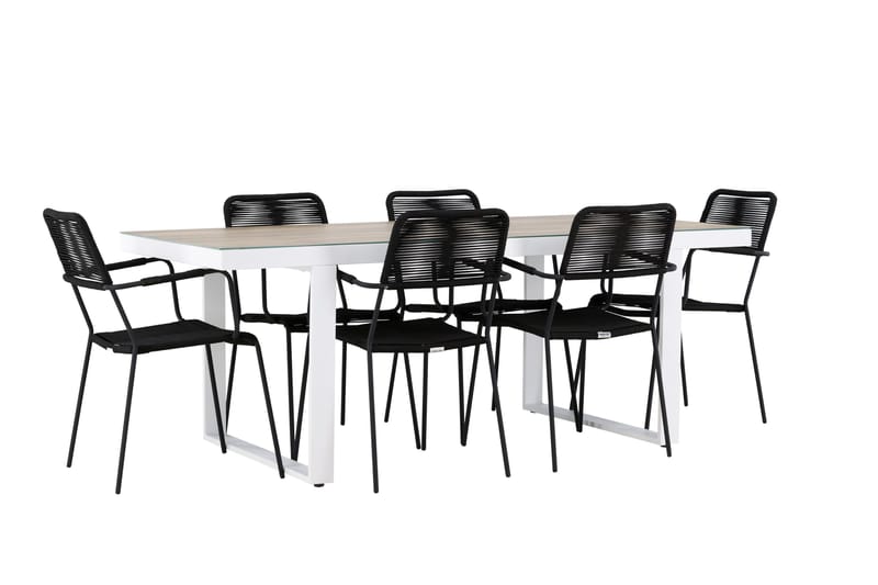 Merlo Dining Table White - Hagemøbler - Hagegruppe - Spisegrupper hage