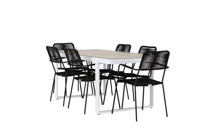 Merlo Dining Table White - Hagemøbler - Hagegruppe - Spisegrupper hage