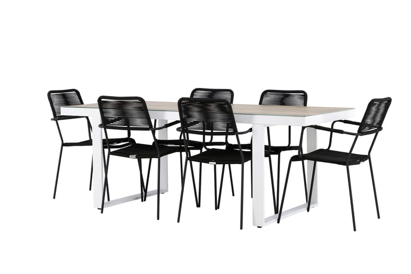 Merlo Dining Table White - Hagemøbler - Hagegruppe - Spisegrupper hage