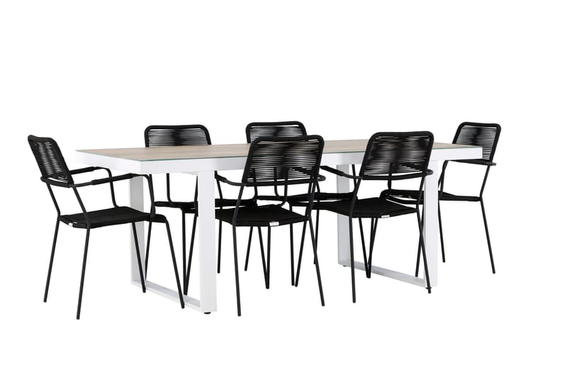 Merlo Dining Table White - Hagemøbler - Hagegruppe - Spisegrupper hage