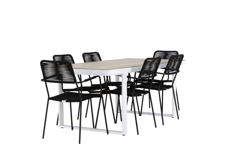 Merlo Dining Table White - Hagemøbler - Hagegruppe - Spisegrupper hage