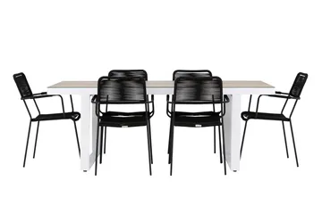 Merlo Dining Table White - Hagemøbler - Hagegruppe - Spisegrupper hage