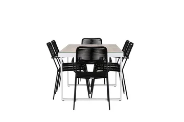 Merlo Dining Table White - Hagemøbler - Hagegruppe - Spisegrupper hage