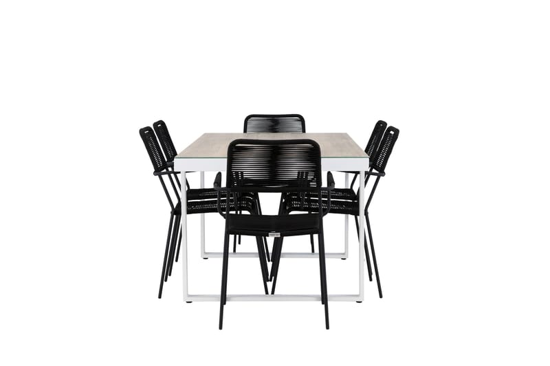 Merlo Dining Table White - Hagemøbler - Hagegruppe - Spisegrupper hage