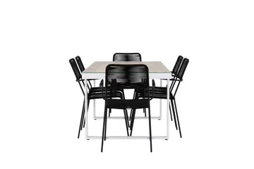 Merlo Dining Table White - Hagemøbler - Hagegruppe - Spisegrupper hage