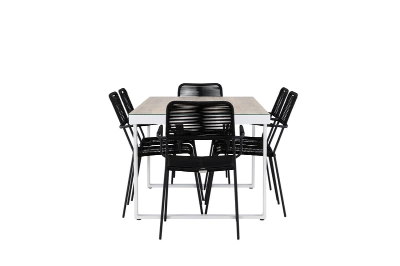 Merlo Dining Table White - Hagemøbler - Hagegruppe - Spisegrupper hage