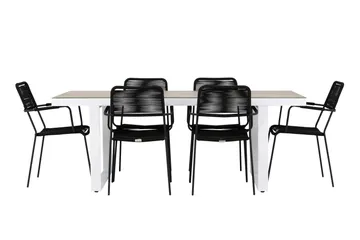 Merlo Dining Table White - Hagemøbler - Hagegruppe - Spisegrupper hage