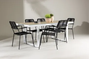 Merlo Dining Table White - Hagemøbler - Hagegruppe - Spisegrupper hage