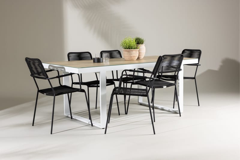 Merlo Dining Table White - Hagemøbler - Hagegruppe - Spisegrupper hage