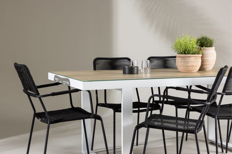 Merlo Dining Table White - Hagemøbler - Hagegruppe - Spisegrupper hage