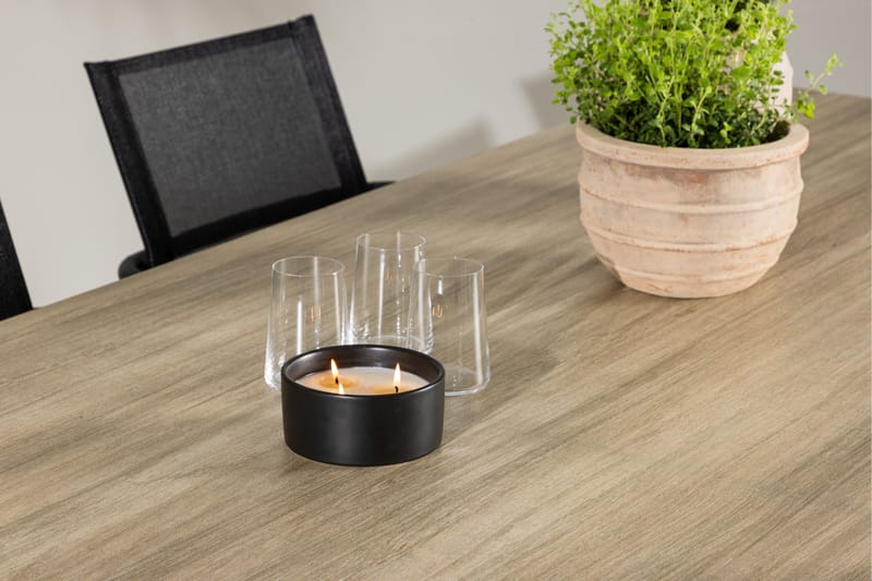 Merlo Spisegruppe cm Rektangulær med 6 Alina Stoler - Hvit - Hagemøbler - Hagegruppe - Spisegrupper hage