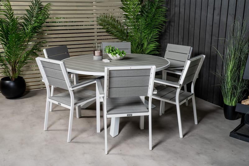 Parma Spisegruppe + 6 Levels stoler - Hagemøbler - Hagegruppe - Spisegrupper hage