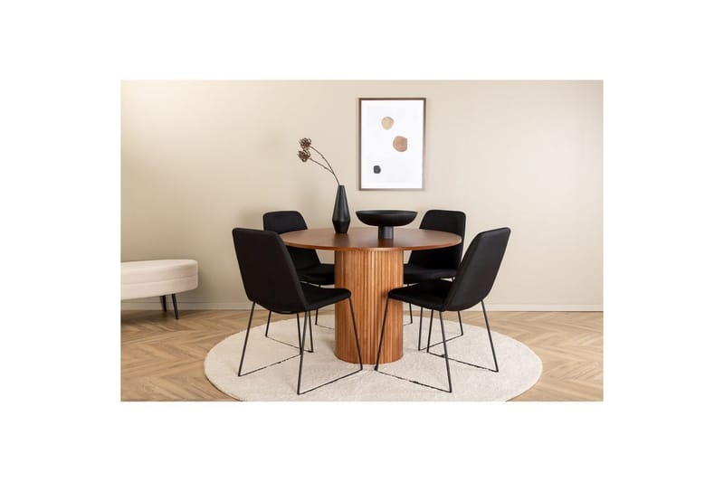 Rundt spisesett Bianca, Muce - 100x75 - Hagemøbler - Hagegruppe - Spisegrupper hage