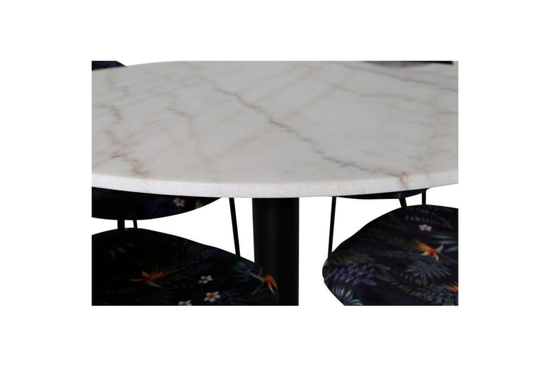 Rundt spisesett Estelle Svart, Vault - Grønn - Hagemøbler - Hagegruppe - Spisegrupper hage