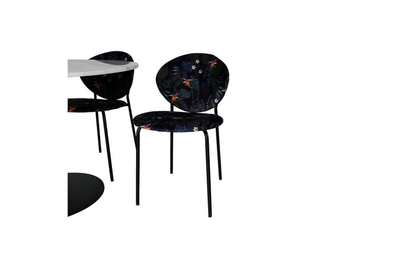 Rundt spisesett Estelle Svart, Vault - Grønn - Hagemøbler - Hagegruppe - Spisegrupper hage