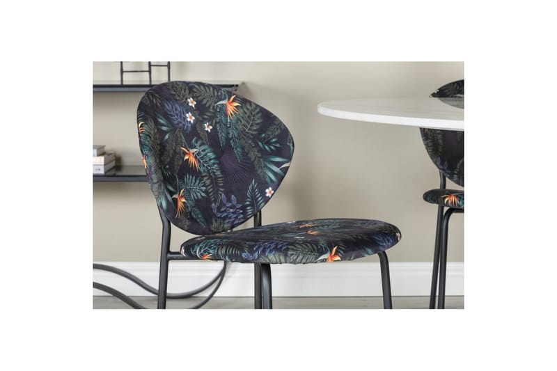 Rundt spisesett Estelle Svart, Vault - Grønn - Hagemøbler - Hagegruppe - Spisegrupper hage