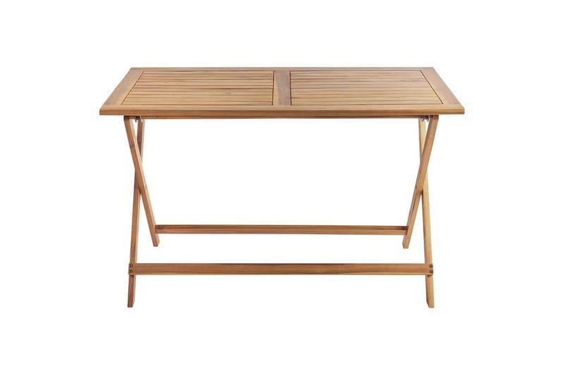 Sammenleggbare utemøbler Prossedi - Beige, Lys Tre - Hagemøbler - Hagegruppe - Spisegrupper hage