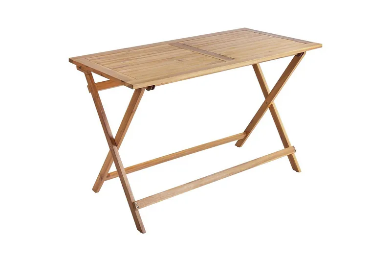 Sammenleggbare utemøbler Prossedi - Beige, Lys Tre - Hagemøbler - Hagegruppe - Spisegrupper hage