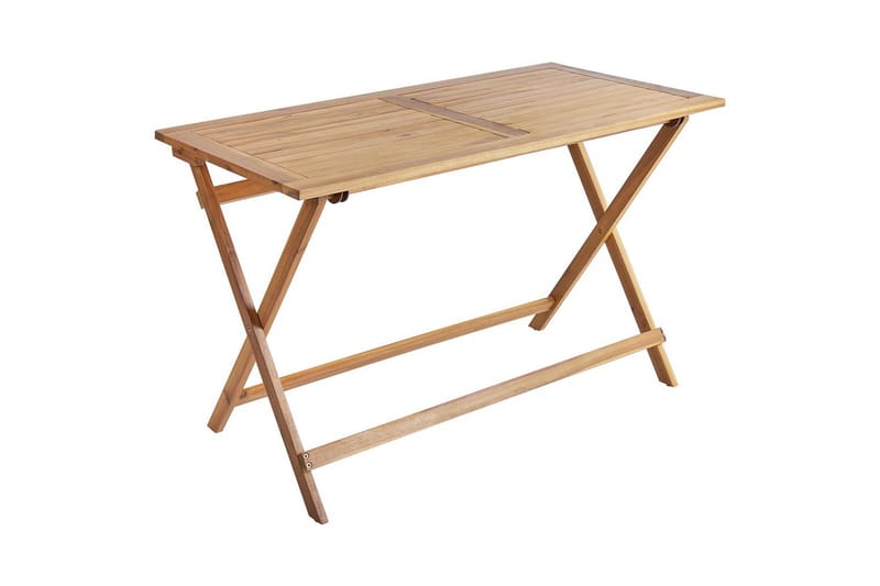 Sammenleggbare utemøbler Prossedi - Beige, Lys Tre - Hagemøbler - Hagegruppe - Spisegrupper hage