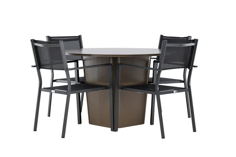 Santa Fe Spisegruppe + 4 Copacabana stoler - Hagemøbler - Hagegruppe - Spisegrupper hage