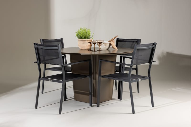 Santa Fe Spisegruppe + 4 Copacabana stoler - Hagemøbler - Hagegruppe - Spisegrupper hage