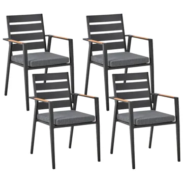 Spisegruppe Maletto/Taviano - Svart - Hagemøbler - Hagegruppe - Spisegrupper hage