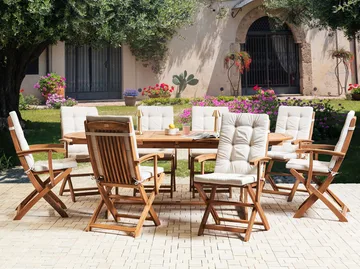 Spisegruppe Maui Premium - Lys beige - Hagemøbler - Hagegruppe - Spisegrupper hage