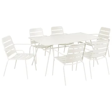 Spisegruppe Terenzo - Lys beige - Hagemøbler - Hagegruppe - Spisegrupper hage