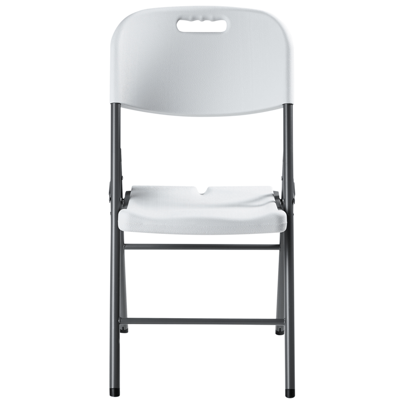 Spisegruppe utendørs 4-seter Cugnoli sammenleggbar - Hvit/sølv - Hagemøbler - Hagegruppe - Spisegrupper hage