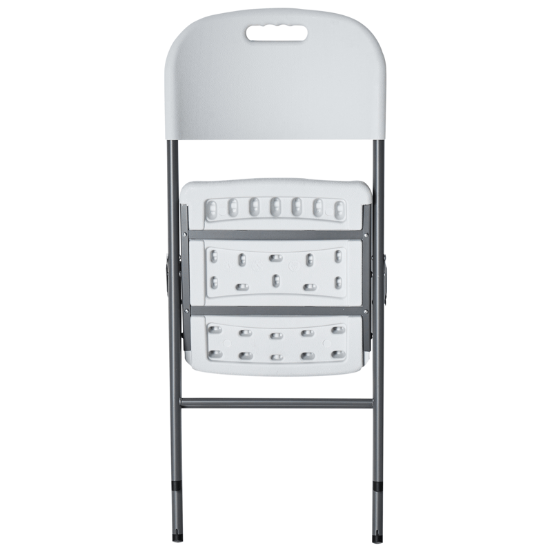 Spisegruppe utendørs 4-seter Cugnoli sammenleggbar - Hvit/sølv - Hagemøbler - Hagegruppe - Spisegrupper hage