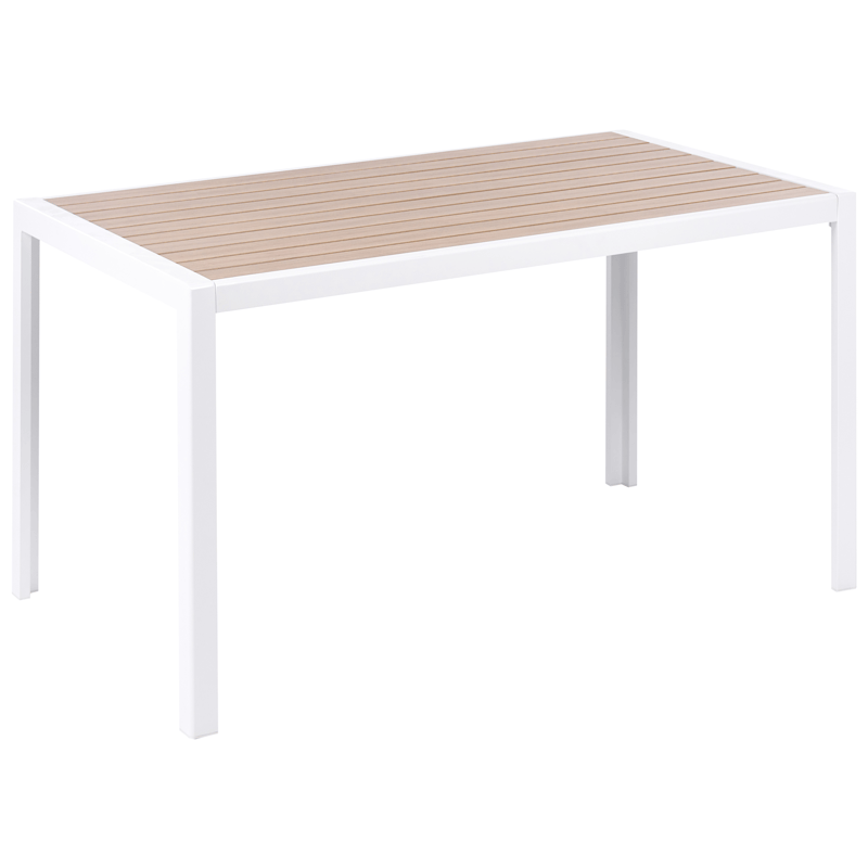 Spisegruppe utendørs 4-seter Visso - hvit/grå/beige - Hagemøbler - Hagegruppe - Spisegrupper hage