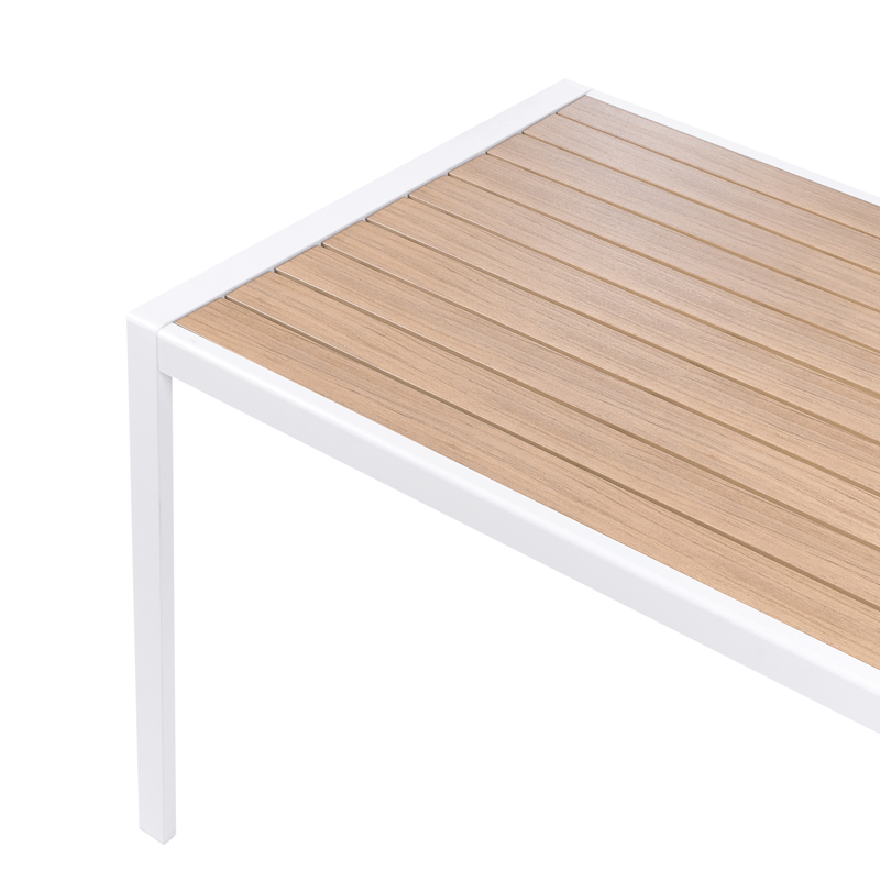 Spisegruppe utendørs 4-seter Visso - hvit/grå/beige - Hagemøbler - Hagegruppe - Spisegrupper hage