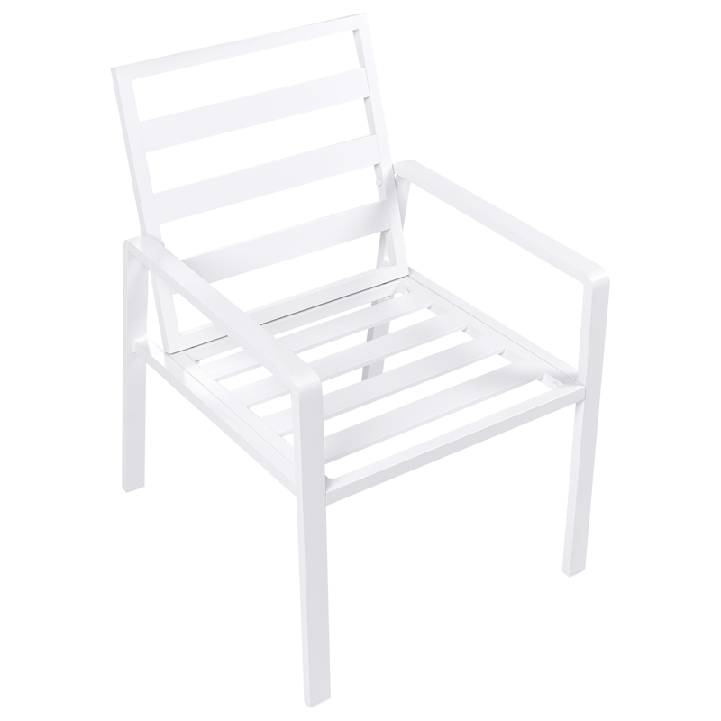 Spisegruppe utendørs 4-seter Visso - hvit/grå/beige - Hagemøbler - Hagegruppe - Spisegrupper hage