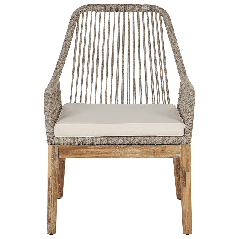 Spisegruppe utendørs 6-seter Oristano med puter Betong - beige - Hagemøbler - Hagegruppe - Spisegrupper hage