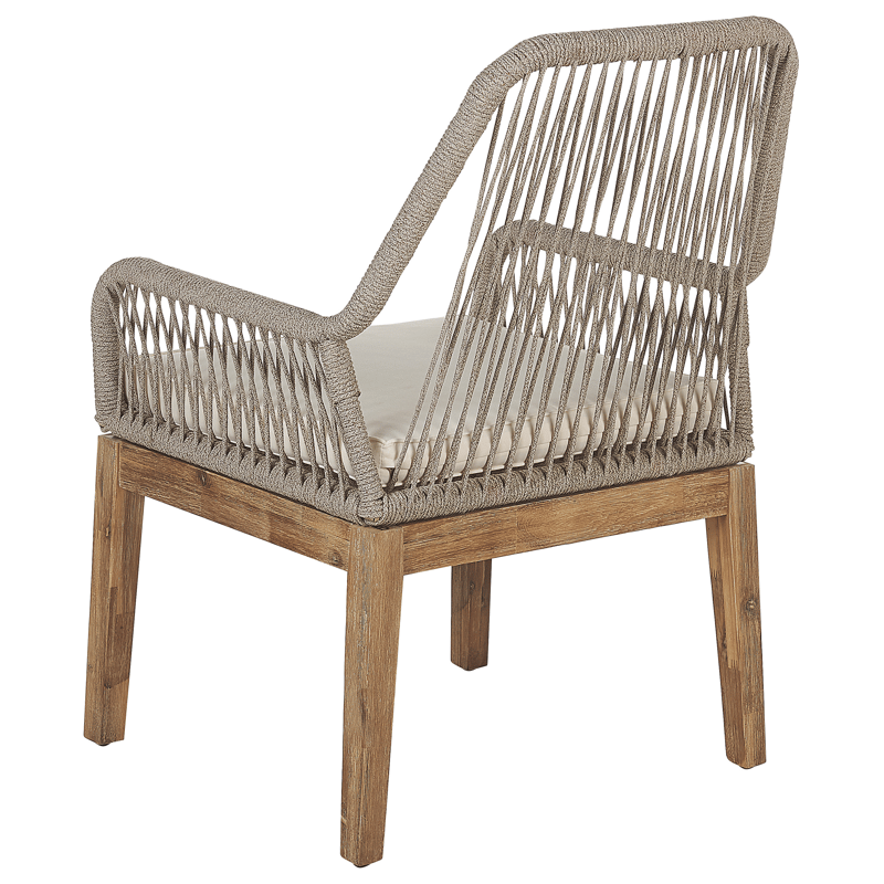 Spisegruppe utendørs 6-seter Oristano med puter Betong - beige - Hagemøbler - Hagegruppe - Spisegrupper hage